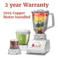 RAF Juicer Blender Machine 3 in 1 - Imported - 750W - Original 7025 Copper Winding Motor Installed - 2 Year Warranty. 