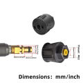 High Pressure Quick-Fitting for Gun and Power Washer,Hose Connector Adapters Only Compatible K2 K3 K4 K5 K6 K7 Series Hose, to M. 