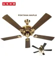 Usha Fontana Maple 1250mm/50” Ceiling Fan (Antique Brass).