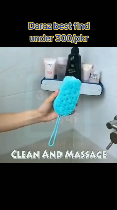Silicone Body Scrubber Brush | Double Sided Bubble Bath Shower Brush | Soft Silicone Exfoliating Body Scrubber | Massage & Deep Cleaning Bath Brush | Body Wash Cleaning Tool
