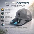 Solar Fan Baseballs Cap Wind Blower Sun Protection Headwear USB Charging Hat with Fan for Outdoor Golf Gardening Camping Sunhat. 