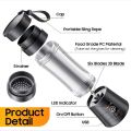 Recargeable Juicer Blender 6 Blades 380ml - Portable Juicer Cup & Smoothie Maker Charging - Water Bottle Portable Fruit Juicer Machine (Double Click Start) By Bee To Door. 