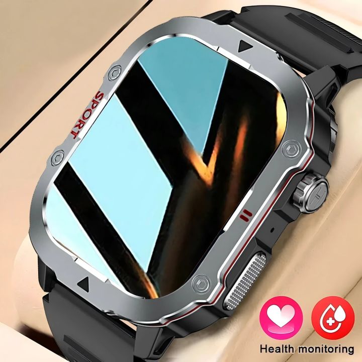 2026 New Smart Watch Men Waterproof Outdoor Sports Fitness Tracker Health Monitor 2.19" BT Call Smartwatch