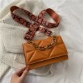 Women'S Pu Leather Crossbody Bags Adjustable Shoulder Straps Shopper Clutch Purses Stone Pattern Square Handbags.