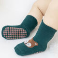 6 Pairs of Indoor Anti-Slip Socks for Newborns. Suitable for Newborns. Cartoon Pattern. Suitable for Both Boys and Girls..