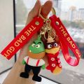 Anime Bad Guys Figure Keychain Cute Mr.Wolf and Mr.Piranha 3D Doll Schoolbag Pendant Fashion Keyring Jewelry Kid's Toy Gift. 