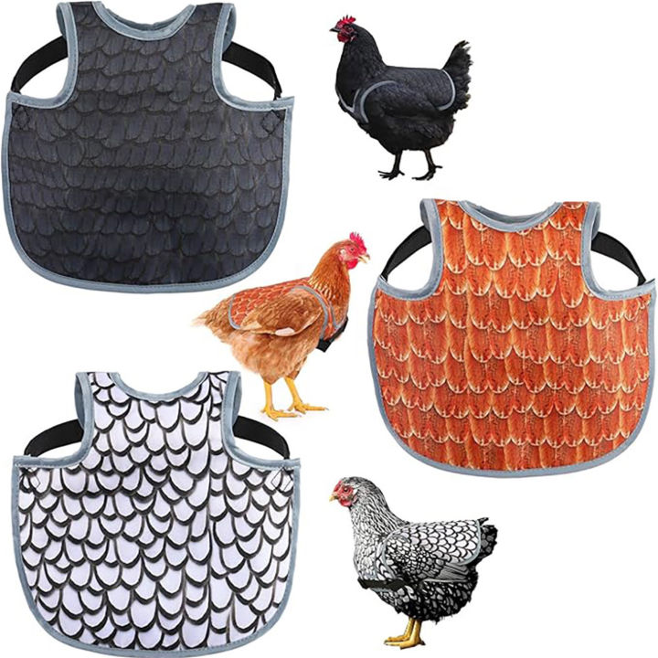 Chicken Saddle For Hens Adjustable Strap Chicken Saddle Breathable Full Coverage Feather Protection Poultry Accessories