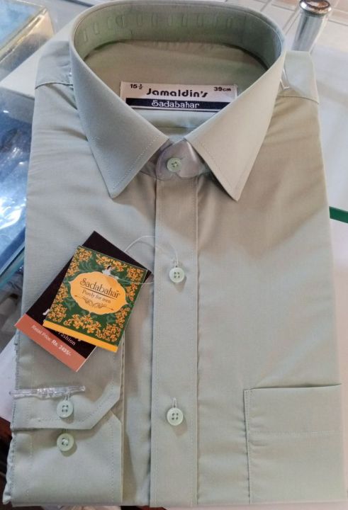 Dress shirt C Green colour by Jamal din