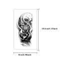 10pcs Waterproof Temporary Tattoo Sticker Dark Wolf Lion Tiger Eagle Snake Deer Skeleton Scorpion Body Art Arm Tattoo Women Men.