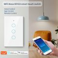 Tuya US WiFi+Bluetooth Smart Wall Switch RF433 1/2/3/4 Gang Smart Touch Sensor LED Light Switches Alexa  Home lightify. 