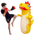 Inflatable Punching Bag Leakproof Inflatable Dinosaur Toy Free Standing Boxing Bag PVC Tumbler Sandbag for Kids Presents. 