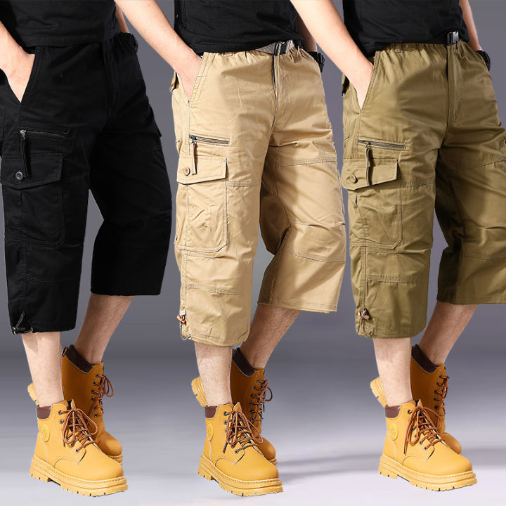 Summer%20pure%20cotton%20cropped%20shorts%20for%20men%20and%20young%20people,%20straight%20leg%20sports%20camouflage%20casual%20workwear%20shorts,%20loose%20and%20thi%20-%20Image%204
