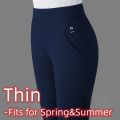 Spring Summer Pencil Pants Thichen Thin Woman Fleecing Thermal Strench OL Lady Skinny Slim Trousers Female Clothing Legging New. 