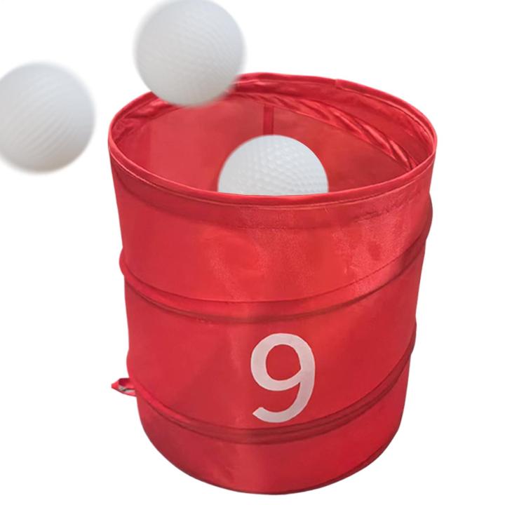 Foldable Outdoor Golf Chipping Game Bucket Golf Game Storage Bucket Portable Organizer Ball Sport Equipment For Lawn Park Beach