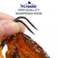 FLYSAND Bionic Crab Silicone Soft Bait Artificial Lifelike Sharp Hook Fishing Lure Freshwater Fish Jig Head Baits Fishing Tackle. 