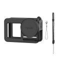 Silicone Protective Cover For DJI Action 5 Pro Lens Cap Anti-drop Full Protector Case Sleeve With Hanging Rope Camera Protector. 