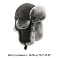 Women Men's Trapper Hat Ski Cap Ushanka Russian Cossack Faux Fur Earflap Suede Leather Warm Winter Hat Hats Earflap Bonnet.