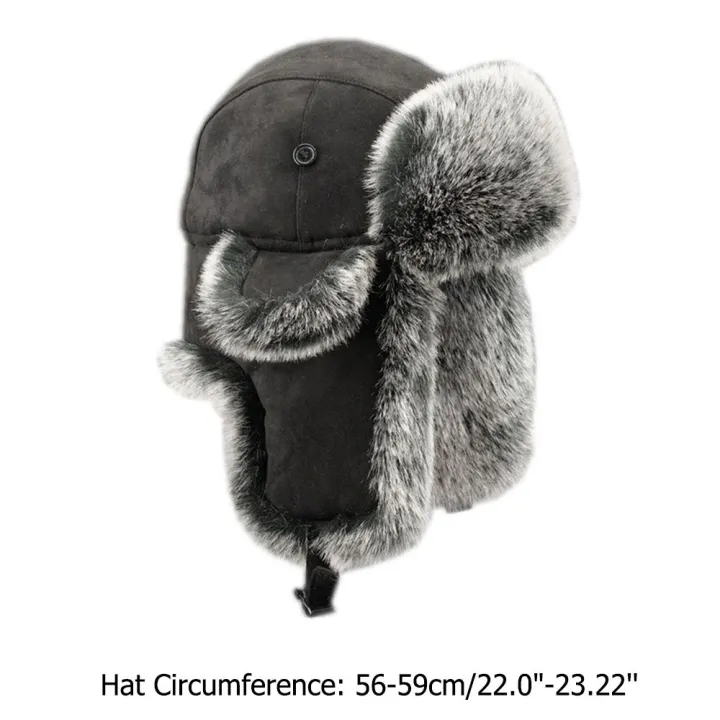 Women%20Men's%20Trapper%20Hat%20Ski%20Cap%20Ushanka%20Russian%20Cossack%20Faux%20Fur%20Earflap%20Suede%20Leather%20Warm%20Winter%20Hat%20Hats%20Earflap%20Bonnet%20-%20Image%206