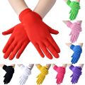 Woman Gloves Work Gloves Milk Silk Gloves Solid Color Non-Slip Household Gloves Breathable Serving Waiters Mittens. 