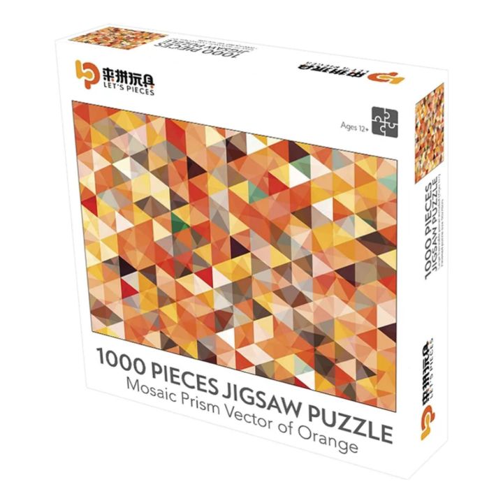 1000-Piece Mosaic Glass Puzzle – 70x50 cm Challenging & Impossible Puzzle Game – Intricate Mosaic Tile Design – Perfect for Adults & Teens 14+ – Engaging Brain Teaser & Relaxing Hobby