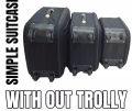3 pcs 4 wheel luggage suitcase without trolly 20 24 28 inches. 