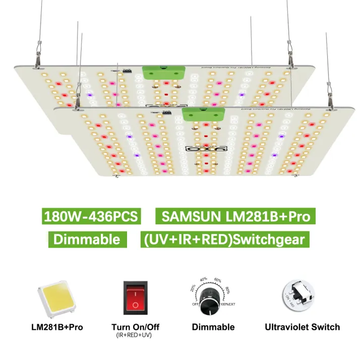 Full Spectrum LED Grow Light High PPFD Sunlike Quantum Grow Lamp LM281B ...