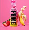 PRIME hydration drink Strawberry Banana energy drink. 