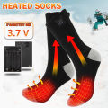 Heating Socks With Battery Box Rechargeable Anti-Cold Comfort Men Women Thermal Heated Outdoor Camping Ski Sports Winter. 