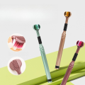Soft Bristle 3D Triple Head Toothbrush for Adults with Tongue Ser Home Care Manual Brush. 