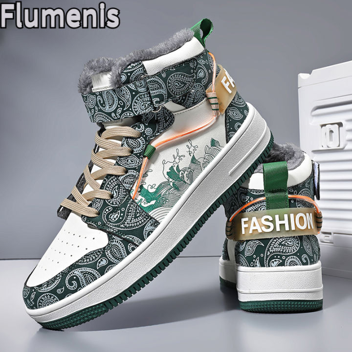 Men's%20High%20Top%20Winter%20Sports%20Shoes,%20Fashionable%20Men's%20Designer%20Sports%20Shoes,%20Anti%20Slip%20Cotton%20Wool%20Warm%20Shoes%20-%20Image%204