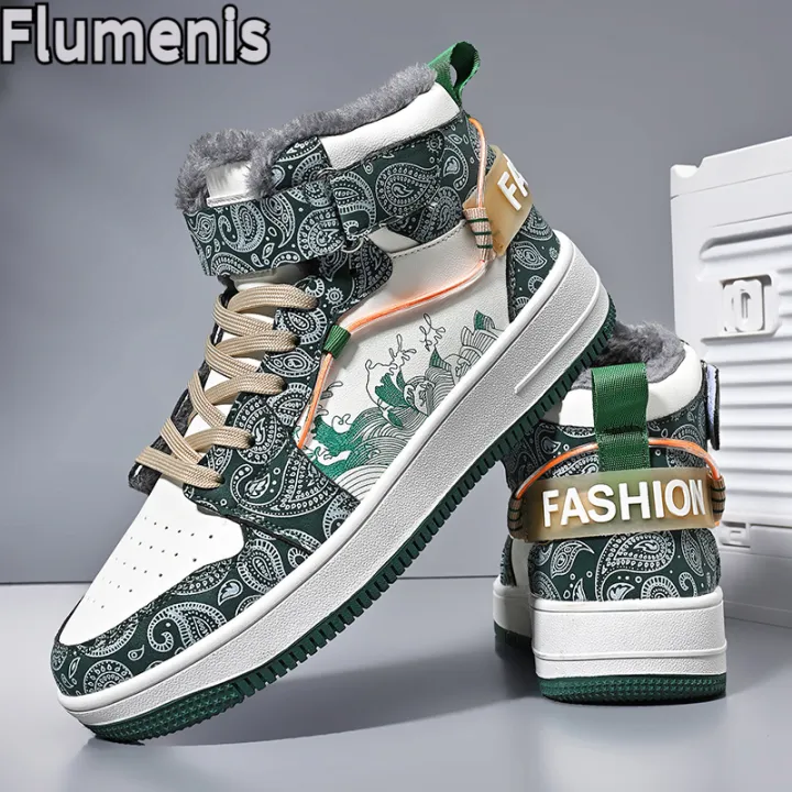 Men's%20High%20Top%20Winter%20Sports%20Shoes,%20Fashionable%20Men's%20Designer%20Sports%20Shoes,%20Anti%20Slip%20Cotton%20Wool%20Warm%20Shoes%20-%20Image%204