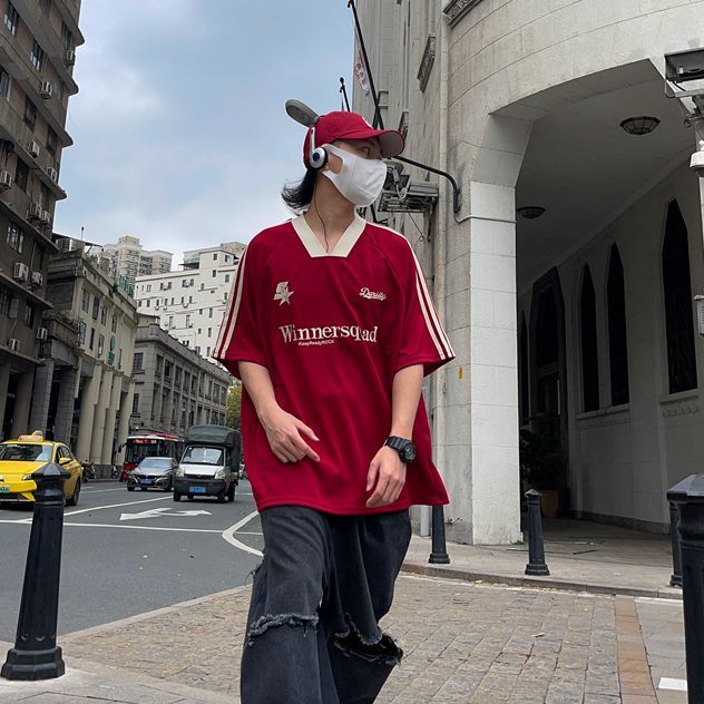 Becoolman-men short sleeve hip hop sports stripes t-shirt American street fashion style exquisite vintage man T shirt