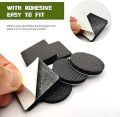 18 Pcs Non Slip Rubber Pads Felt Pads Self Adhesive Rubber Feet Round Square Self Adhesive Floor Protector for Table Legs Chair Bed. 
