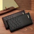 Men Long Wallet PU Leather Slim Wallet Long Clutch Leather Wallet Long Business Male Wallet Coin Purse Men Purse Pouch with Card Holder for Men. 