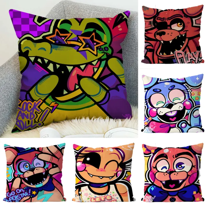 Cushion Cover 45x45 Fnaf Pillow Cases Covers for Bed Pillows Decorative Pillowcase 40x40 Decorative Pillowcases 40 × 40 Cushions