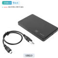 2.5" SATA to USB3.0 HDD Enclosure Mobile Hard Drive Cases for SSD External Storage HDD Box With USB3.1/USB3.0/2.0 Cable ABS. 