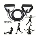 1pc 4-Level Resistance Bands with Handles for Home Workouts and Strength Training - Perfect for Yoga, Pilates,and fitness equipm. 