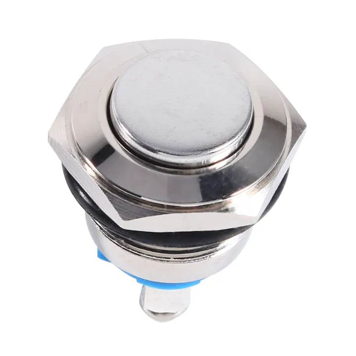 Horn Engine Starter Round Button 12V 16mm Car Waterproof Momentary ...