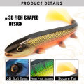 Spinpoler Bombshad Square Tail Swimbait Shad Pike Lures 14cm 18cm Printing Silicone Artificial For Big Catch Sea Fishing Wobbler.