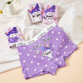 4PCS/set Children's Girls Panties Cotton Soft Pretty cute Cartoon Child Underwear for Girls Kids Boxer Breathable comforts. 