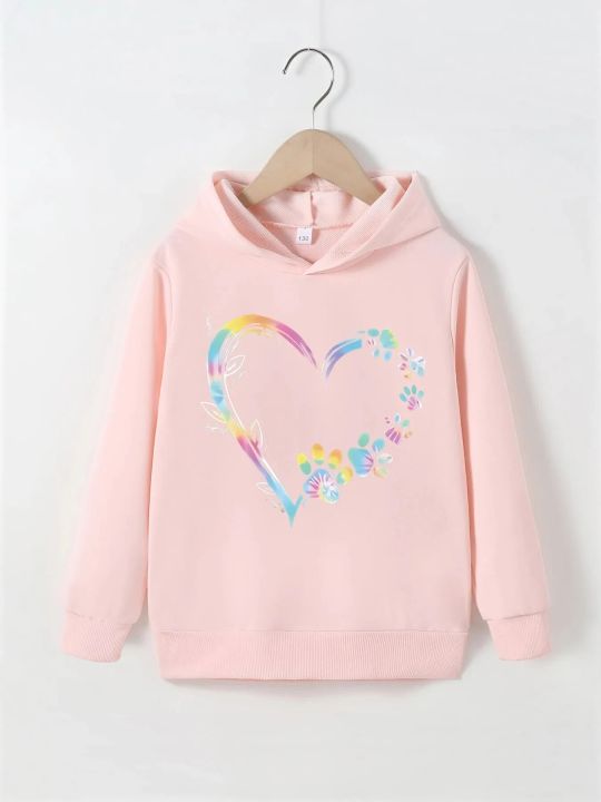 Sweatshirt For Girls Aged 7-15 Soft And Comfortable Tabric Stylish Hooded Sweatshirt Internet Celebrity Popular Cute Clothes