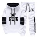 King Printing Mens Tracksuit Single Piece Sweatshirts Sweatpants Casual Hoodie Pants Outdoors Mens Clothing Hot Sales Streetwear.