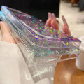 For Xiaomi Redmi Note 14 5G Case For Redmy Note14 5G Back Cover Glitter Star Sequin Clear Thin Soft Phone Cases Coques Carcase.