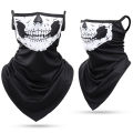 3D Skull Summer Bandana Hanging Ear Triangle Scarf Cycling Hiking Hunting Fishing Sports Bicycle Face Mask Neck Gaiter Men Women. 