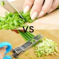 Multifunctional Scissors Stainless Steel 3/5 Layer Kitchen Scissors Scallion Cutter Pepper Herb Laver Spices Onion Cooking Tool.