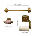 Doll Home Miniature Bathroom Simulation Set with Paper Towel Rack and Soap Rack 1/12 Scale. 