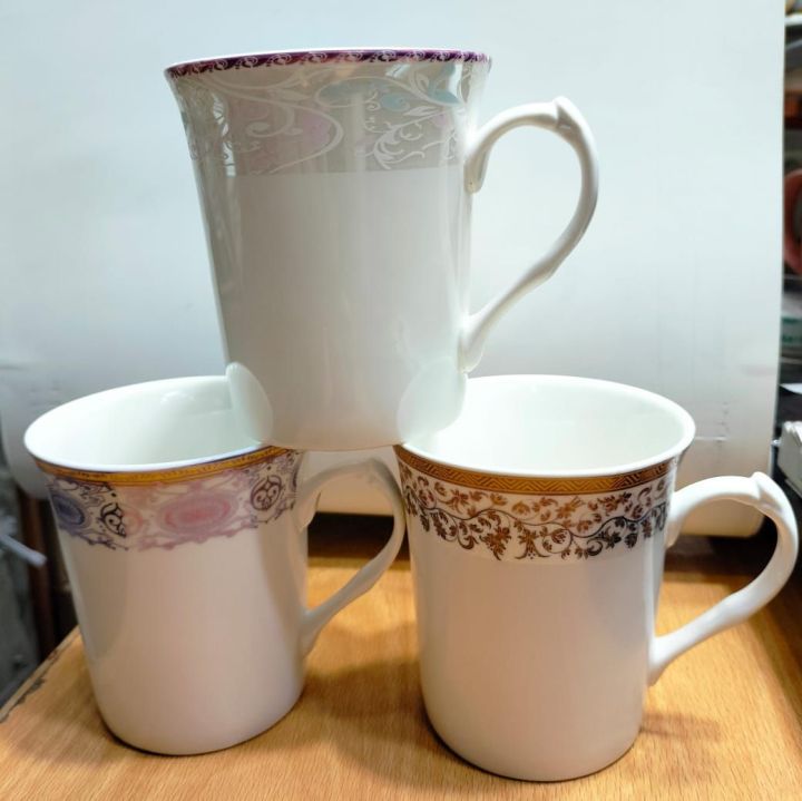 Medium-size Bone  Mugs 6PC