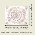 1pc Bohemian Floral Psychedelic Tapestry Wall Hanging Indian Mandala Tapestry Wall Hangings Decor For Living Room Bedroom Decor.