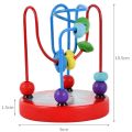 Colorful Wooden Roller Coaster Educational Circle Toy For Preschool Learning Bead Maze Toy Perfect Gift For Young Children. 