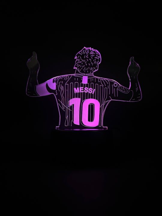 Smart 3D Illusion Lamp Of Lionel Messi  From Led Light Nepal
